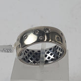 UNISEX 10CT DIAMOND WHITE GOLD RING 4.5GMS Ring Size P / 8 US